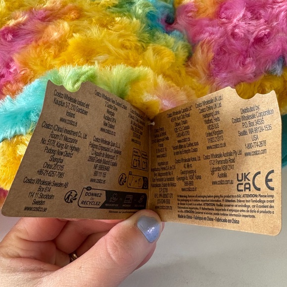 BIGG FUGGLER Fugg Rabid Rabbit NEW 18" Rainbow Plush Spin Master Tie-dye XL Big - Picture 8 of 8